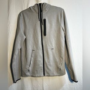Old Navy activewear zip up hoodie: size small, grey/silver in color